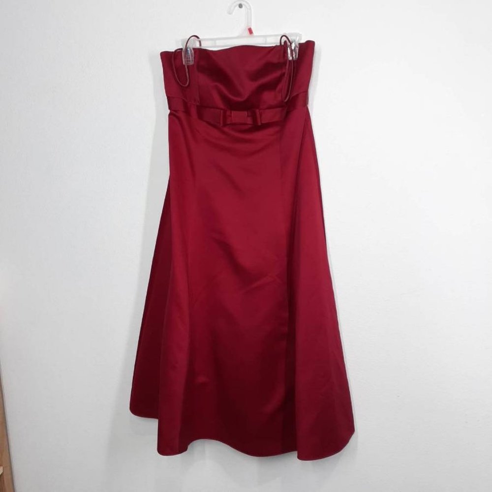 Red Tea length dress